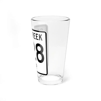 Salt Creek Township Route 628 Holmes County Ohio (Ohio) (Road Sign) Pint Glass 16oz - Go Mug Yourself
