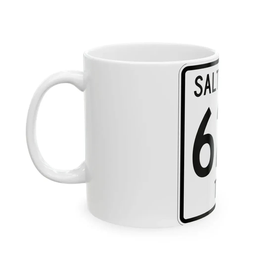 Salt Creek Township Route 628 Holmes County Ohio (Ohio) (Road Sign) White Coffee Mug - Go Mug Yourself
