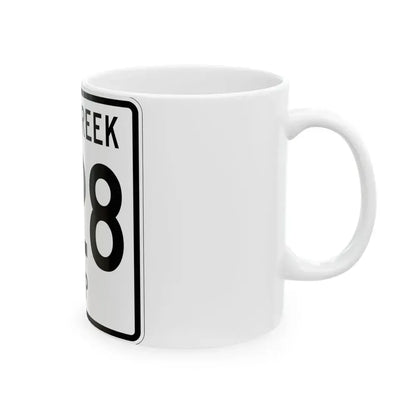 Salt Creek Township Route 628 Holmes County Ohio (Ohio) (Road Sign) White Coffee Mug - Go Mug Yourself