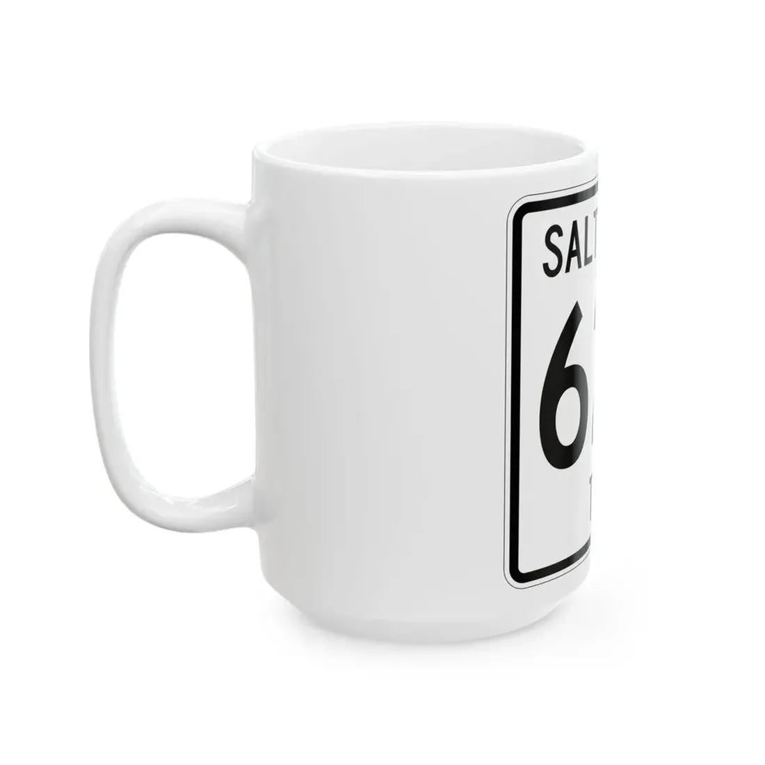 Salt Creek Township Route 628 Holmes County Ohio (Ohio) (Road Sign) White Coffee Mug - Go Mug Yourself