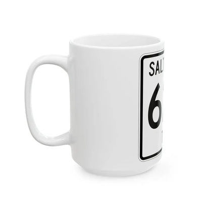 Salt Creek Township Route 628 Holmes County Ohio (Ohio) (Road Sign) White Coffee Mug - Go Mug Yourself