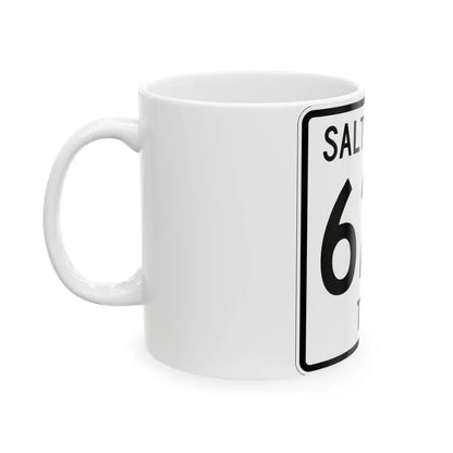 Salt Creek Township Route 629 Holmes County Ohio (Ohio) (Road Sign) White Coffee Mug - Go Mug Yourself