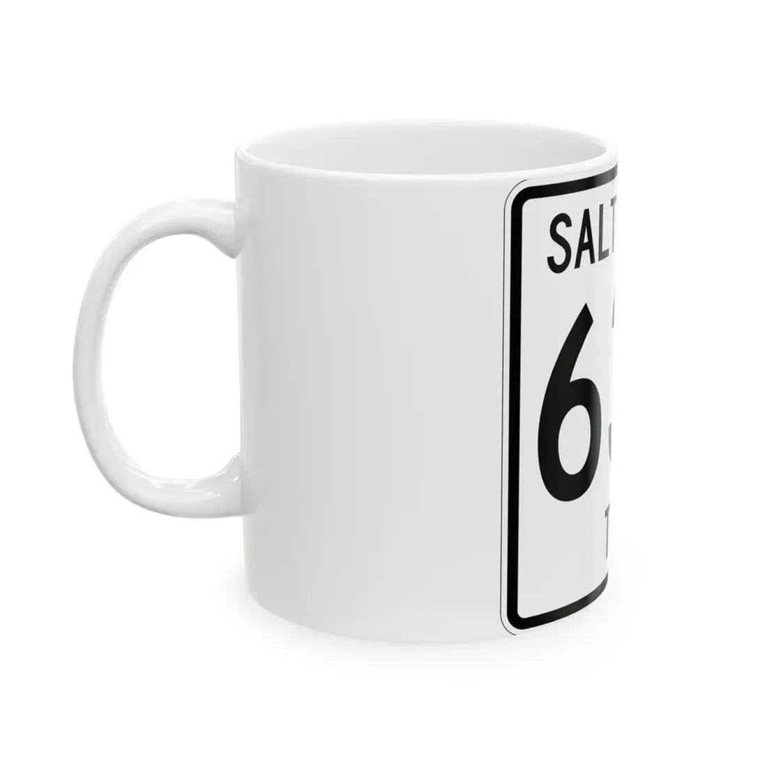 Salt Creek Township Route 634 Holmes County Ohio (Ohio) (Road Sign) White Coffee Mug - Go Mug Yourself