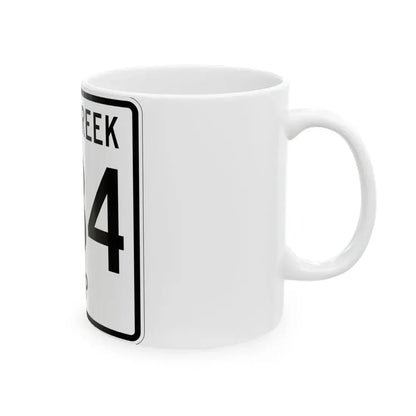 Salt Creek Township Route 634 Holmes County Ohio (Ohio) (Road Sign) White Coffee Mug - Go Mug Yourself