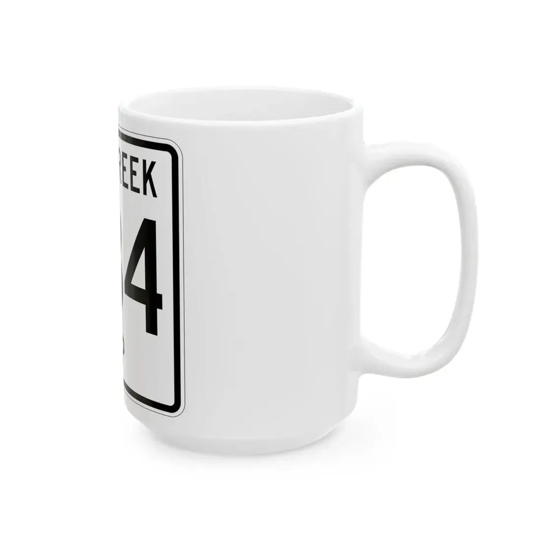 Salt Creek Township Route 634 Holmes County Ohio (Ohio) (Road Sign) White Coffee Mug - Go Mug Yourself