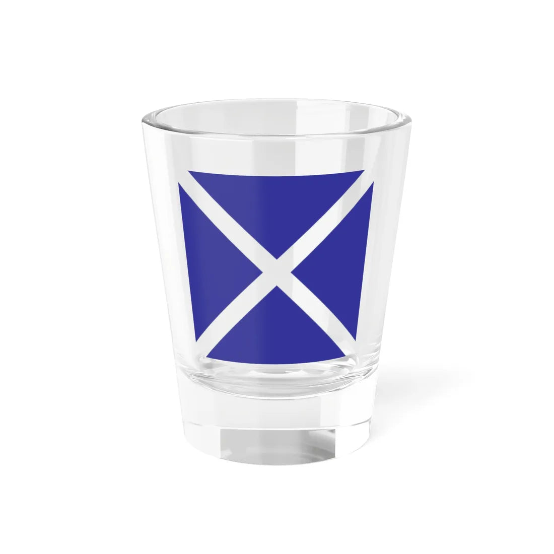 Saltire transparent background (Scotland) Shot Glass 1.5oz 1.5oz - Go Mug Yourself