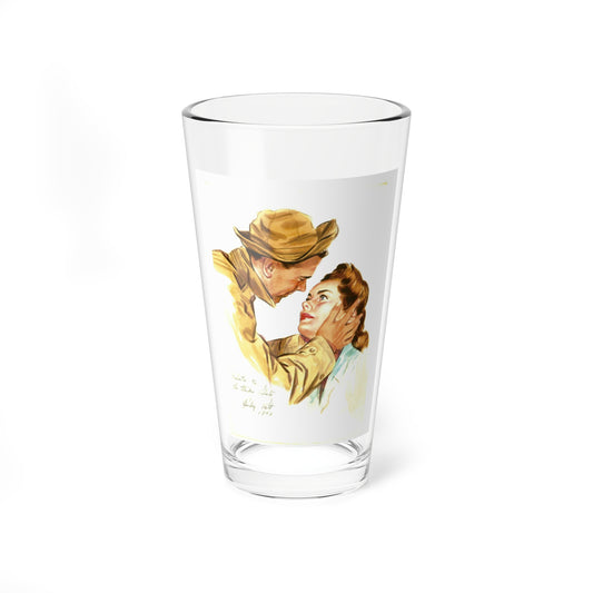 Salute to the Glider Pilots, 1943 (Magazine Illustration) Pint Glass 16oz-16oz-Go Mug Yourself