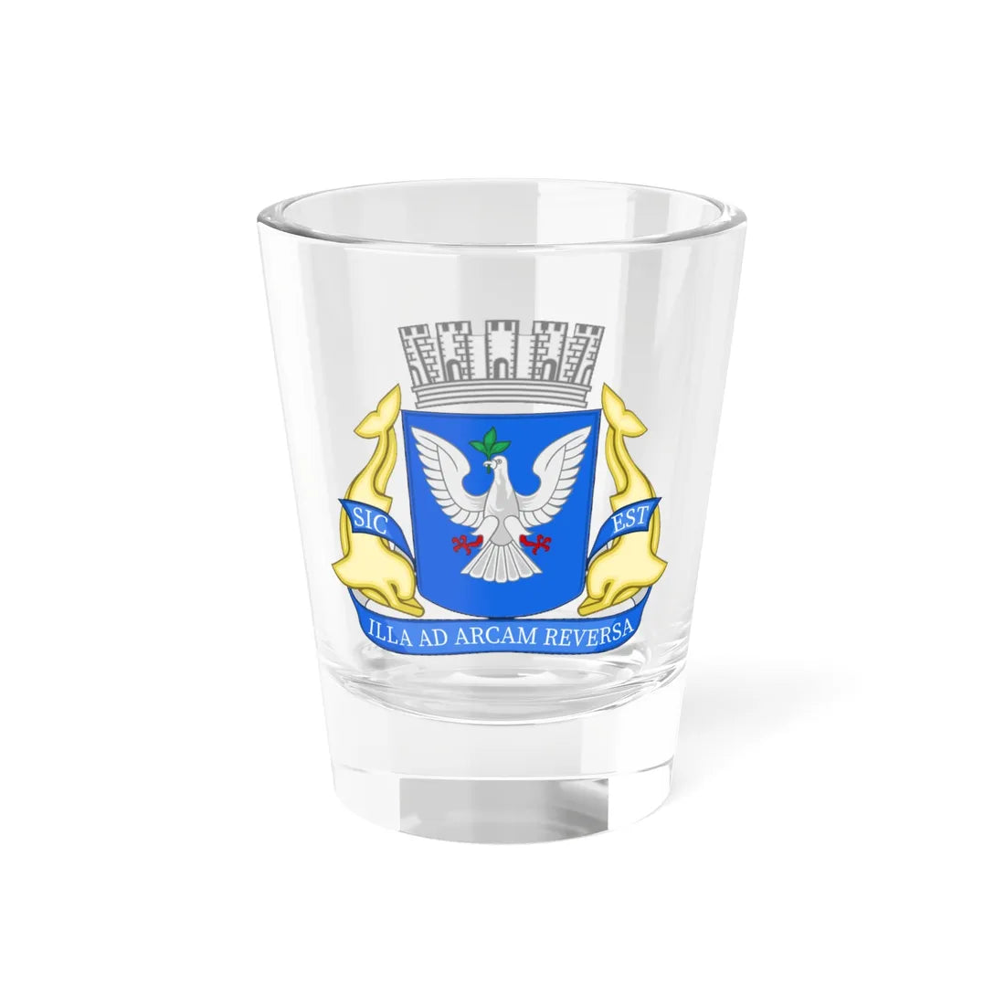 Salvador BA - Brasão de Armas (Brazil) (Coat of Arms) Shot Glass 1.5oz 1.5oz - Go Mug Yourself