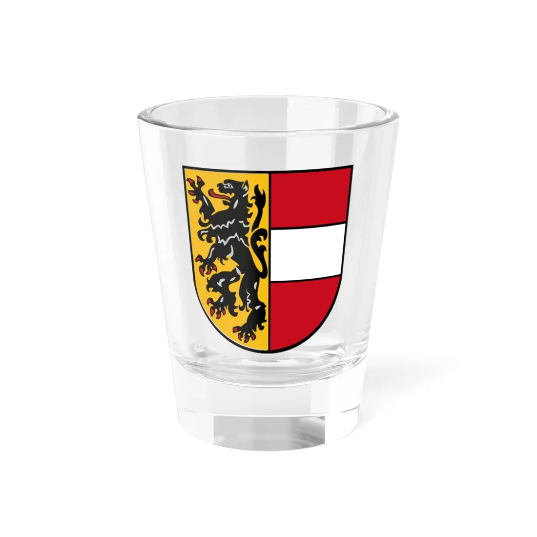 Salzburg Wappen shield (Austria) (Coat of Arms) Shot Glass 1.5oz 1.5oz - Go Mug Yourself