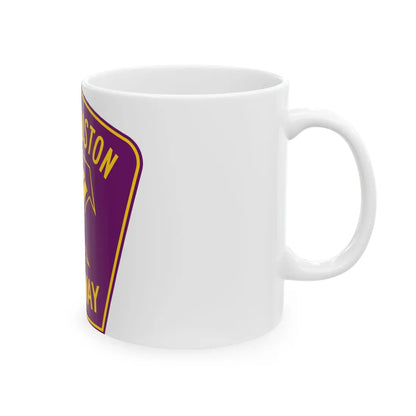 Sam Houston Tollway (Texas) (Road Sign) White Coffee Mug - Go Mug Yourself