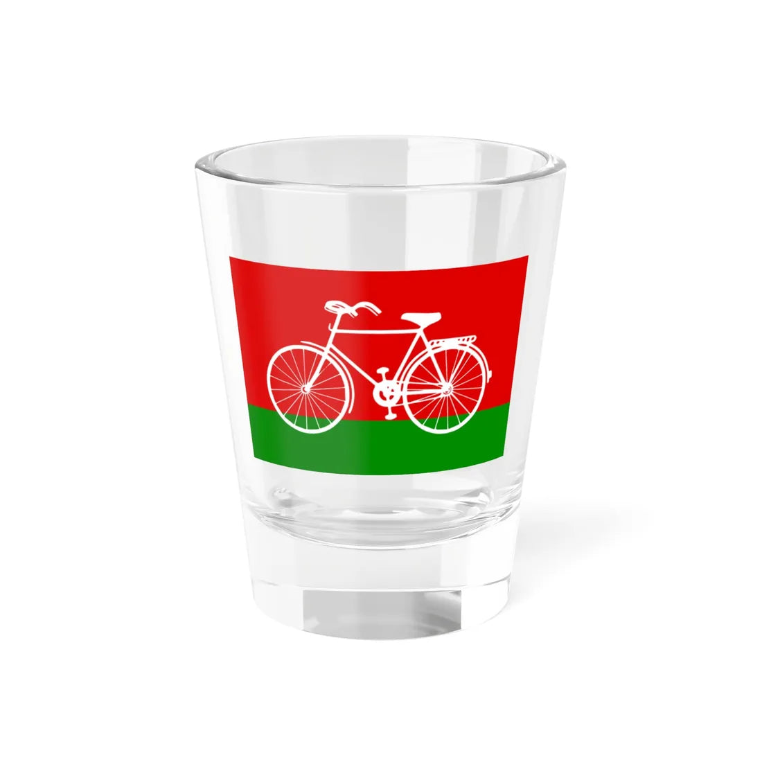 Samajwadi Party Flag (India) Shot Glass 1.5oz 1.5oz - Go Mug Yourself