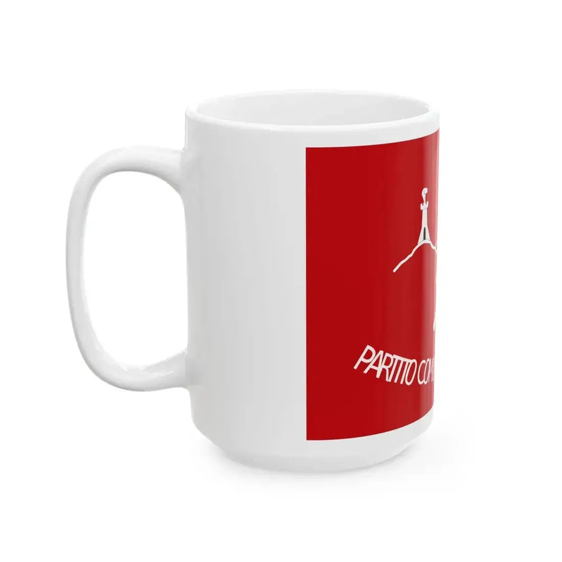Sammarinese Communist Party flag 1950s (San Marino) White Coffee Mug - Go Mug Yourself