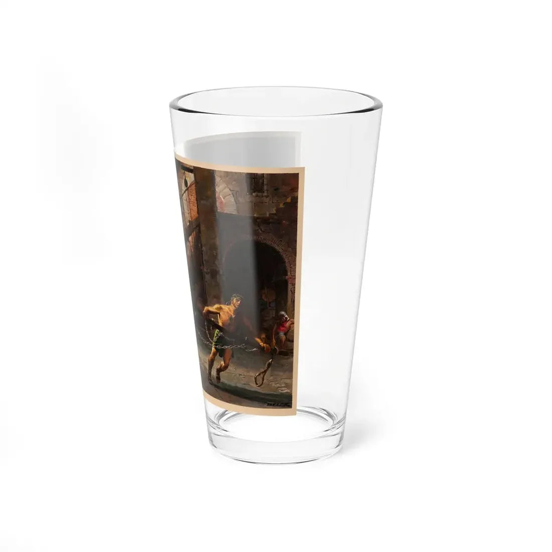 Samson and Delilah, movie illustration, 1949 (Magazine Illustration) Pint Glass 16oz - Go Mug Yourself