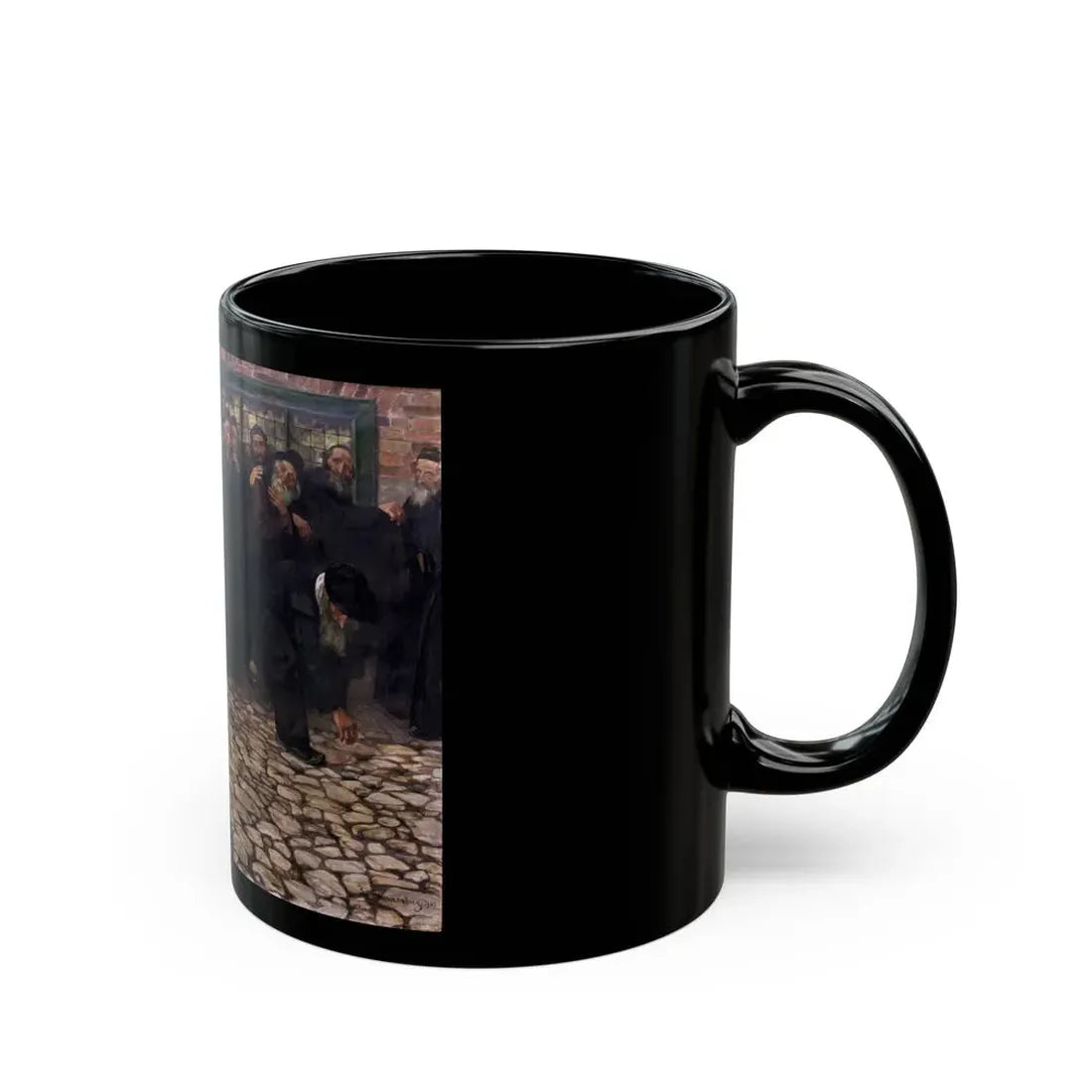 Samuel Hirszenberg (1865-1908) Excommunicated Spinoza - 1907 - Black Coffee Mug - Go Mug Yourself