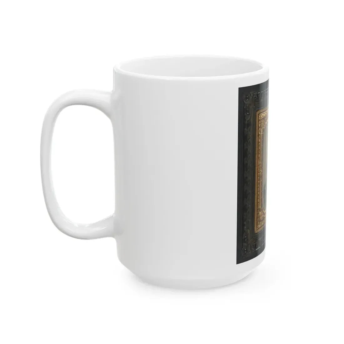 Samuel W. Doble Of Company D, 12th Maine Infantry Regiment, With Drum (U.S. Civil War) White Coffee Mug - Go Mug Yourself
