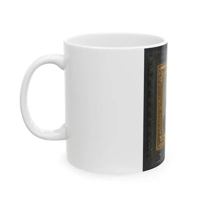 Samuel W. Doble Of Company D, 12th Maine Infantry Regiment, With Drum (U.S. Civil War) White Coffee Mug - Go Mug Yourself