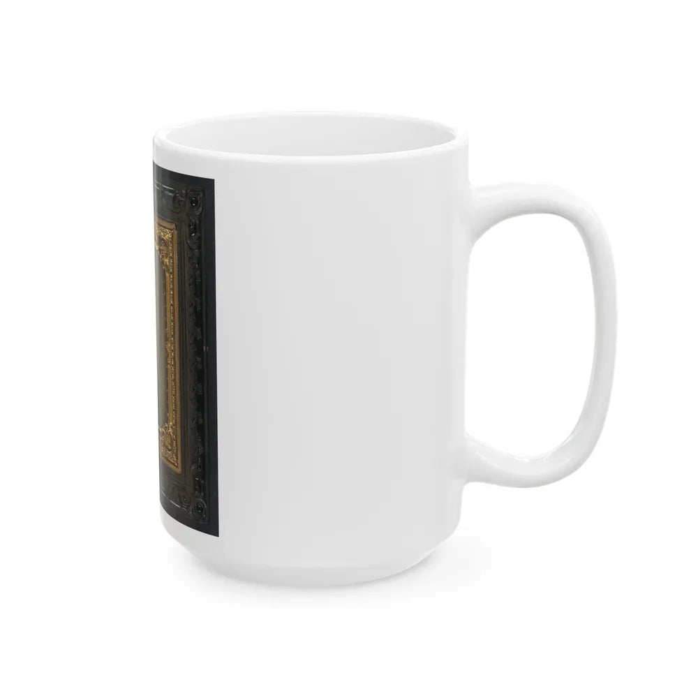 Samuel W. Doble Of Company D, 12th Maine Infantry Regiment, With Drum (U.S. Civil War) White Coffee Mug-Go Mug Yourself