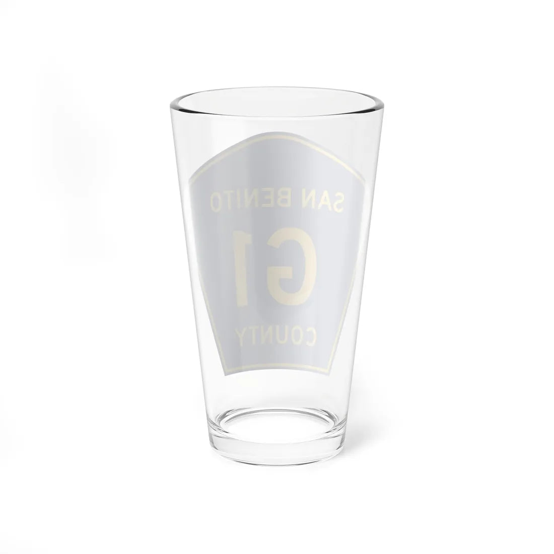San Benito County G1 (California) (Road Sign) Pint Glass 16oz - Go Mug Yourself
