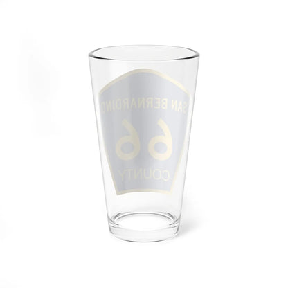 San Bernardino County 66 (California) (Road Sign) Pint Glass 16oz - Go Mug Yourself