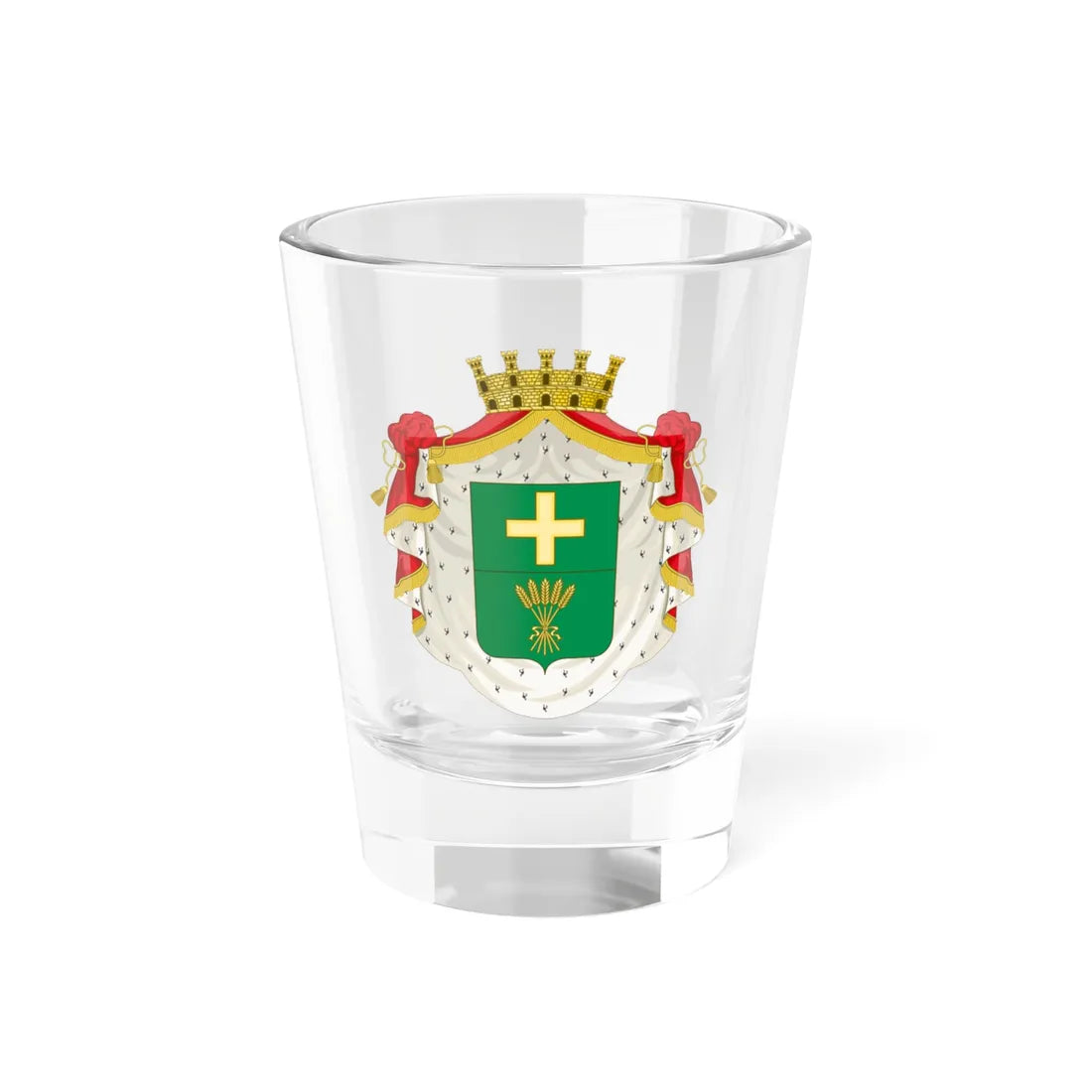 San Cataldo Italia-Stemma (Italy) (Coat of Arms) Shot Glass 1.5oz 1.5oz - Go Mug Yourself