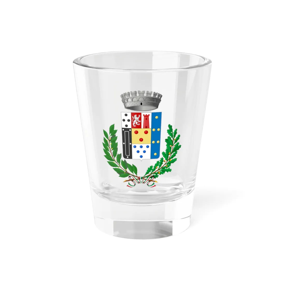 San Cono-Stemma (Italy) (Coat of Arms) Shot Glass 1.5oz 1.5oz - Go Mug Yourself