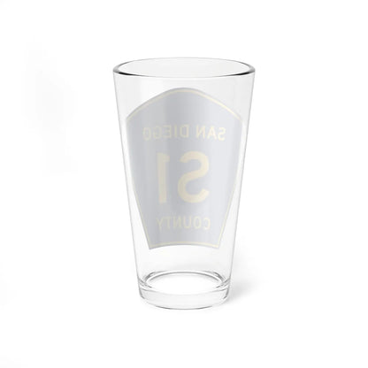 San Diego County S1 (California) (Road Sign) Pint Glass 16oz - Go Mug Yourself