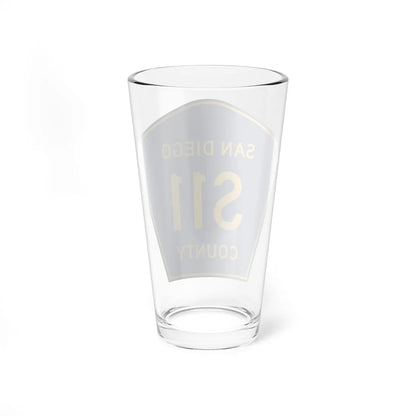 San Diego County S11 (California) (Road Sign) Pint Glass 16oz - Go Mug Yourself