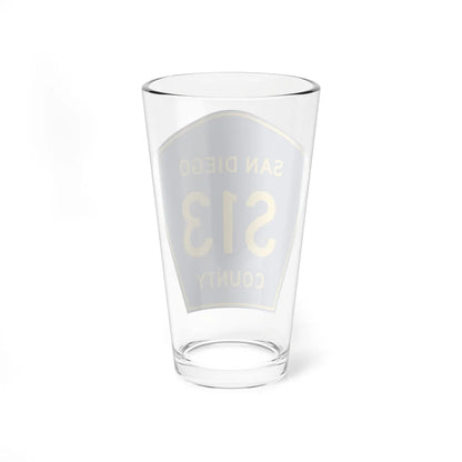 San Diego County S13 (California) (Road Sign) Pint Glass 16oz - Go Mug Yourself
