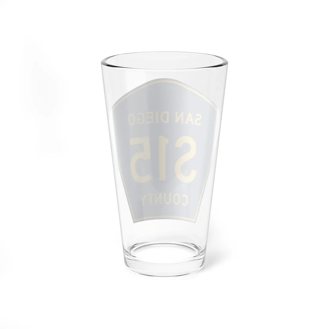 San Diego County S15 (California) (Road Sign) Pint Glass 16oz - Go Mug Yourself