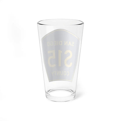 San Diego County S15 (California) (Road Sign) Pint Glass 16oz - Go Mug Yourself