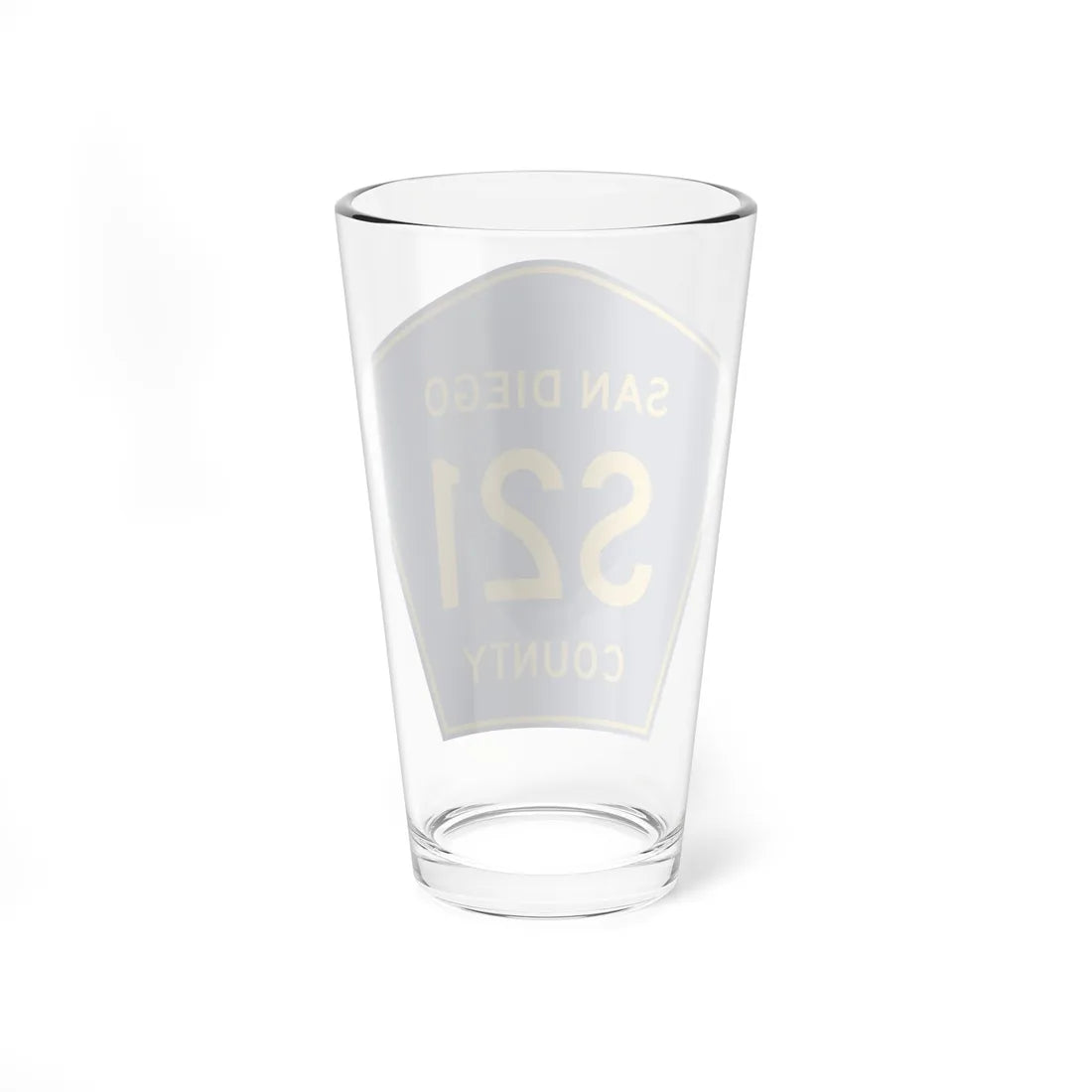 San Diego County S21 (California) (Road Sign) Pint Glass 16oz - Go Mug Yourself