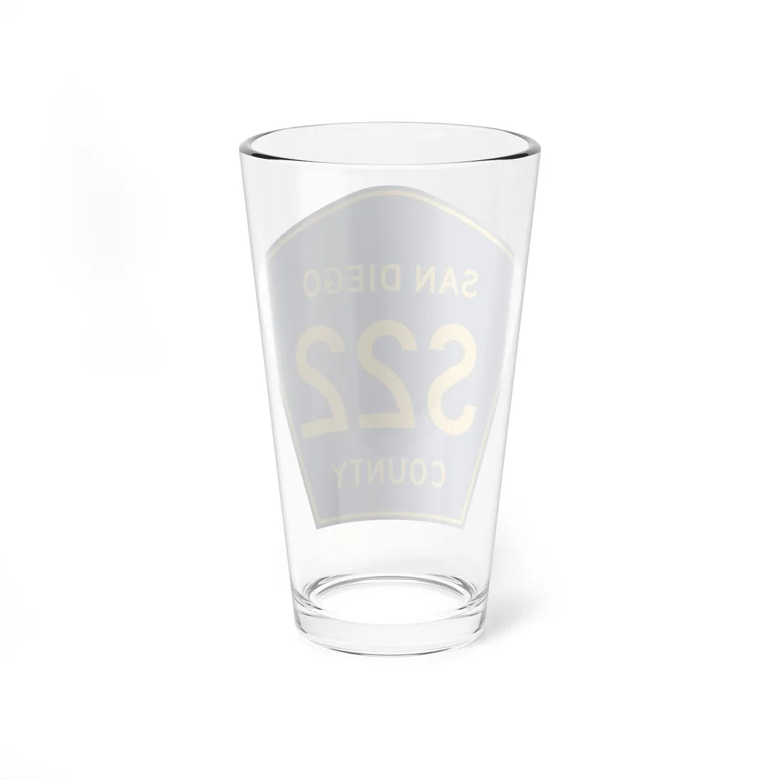 San Diego County S22 (California) (Road Sign) Pint Glass 16oz - Go Mug Yourself