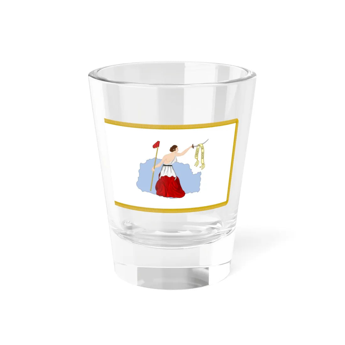 San Jacinto Flag (United States) Shot Glass 1.5oz 1.5oz - Go Mug Yourself