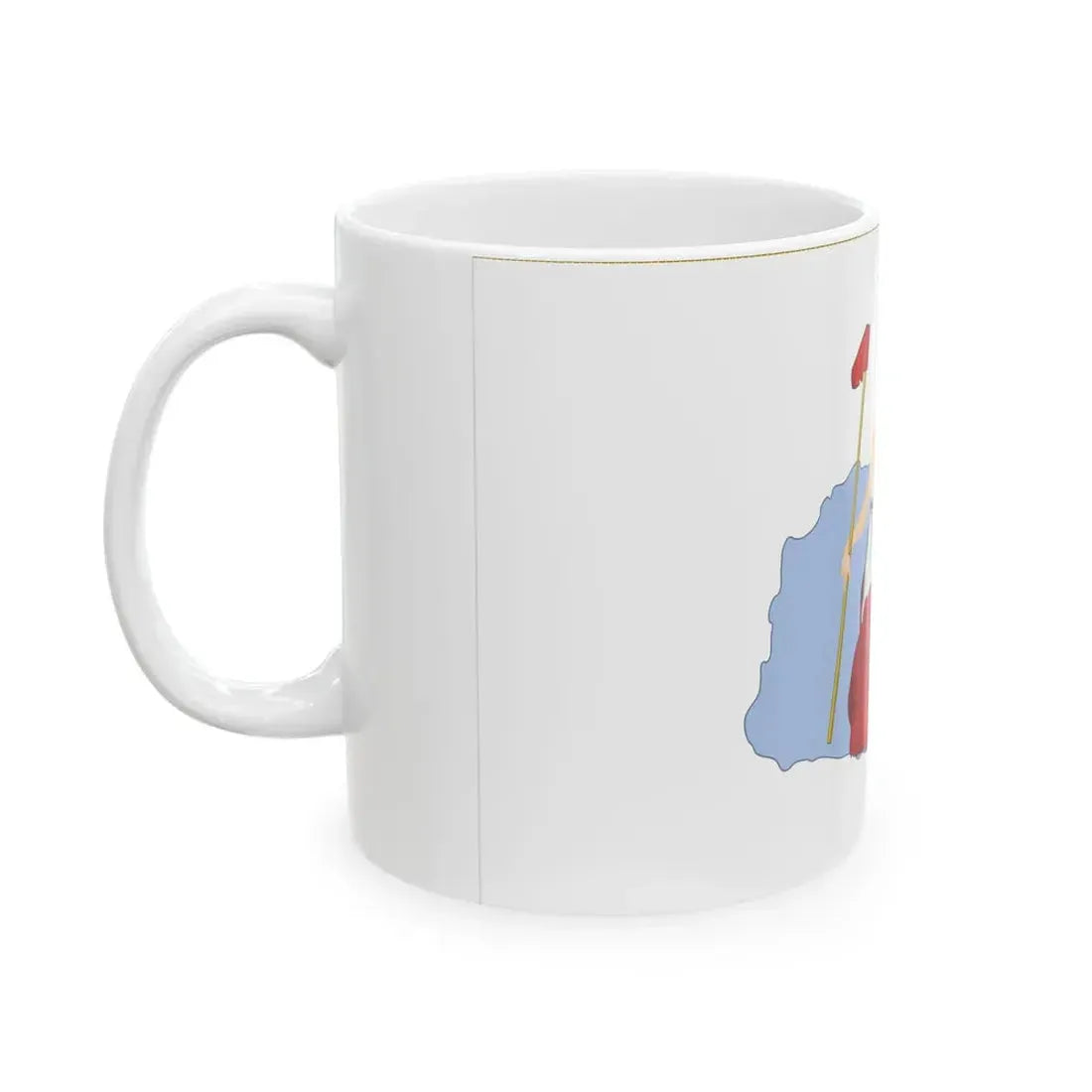 San Jacinto Flag (United States) White Coffee Mug - Go Mug Yourself
