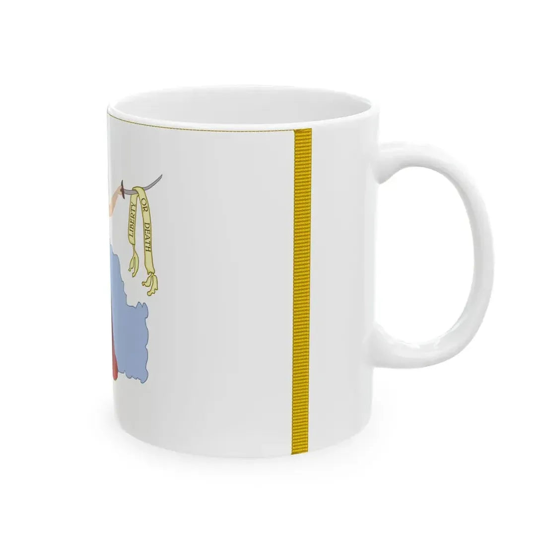 San Jacinto Flag (United States) White Coffee Mug - Go Mug Yourself
