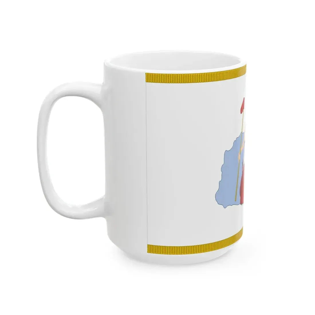 San Jacinto Flag (United States) White Coffee Mug - Go Mug Yourself