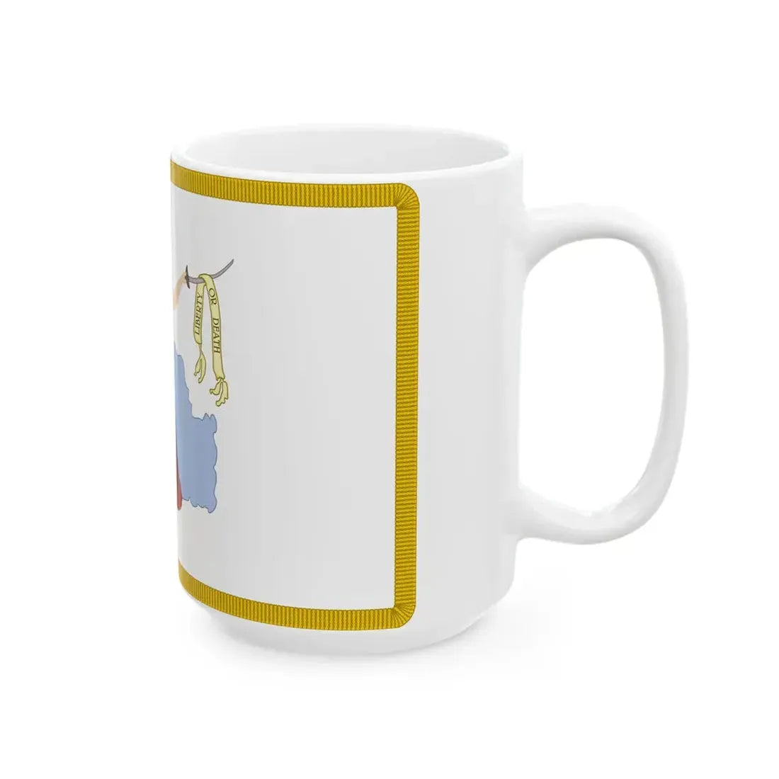 San Jacinto Flag (United States) White Coffee Mug - Go Mug Yourself