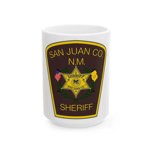 San Juan County NM Sherrif Department - White Coffee Mug 15oz - Go Mug Yourself