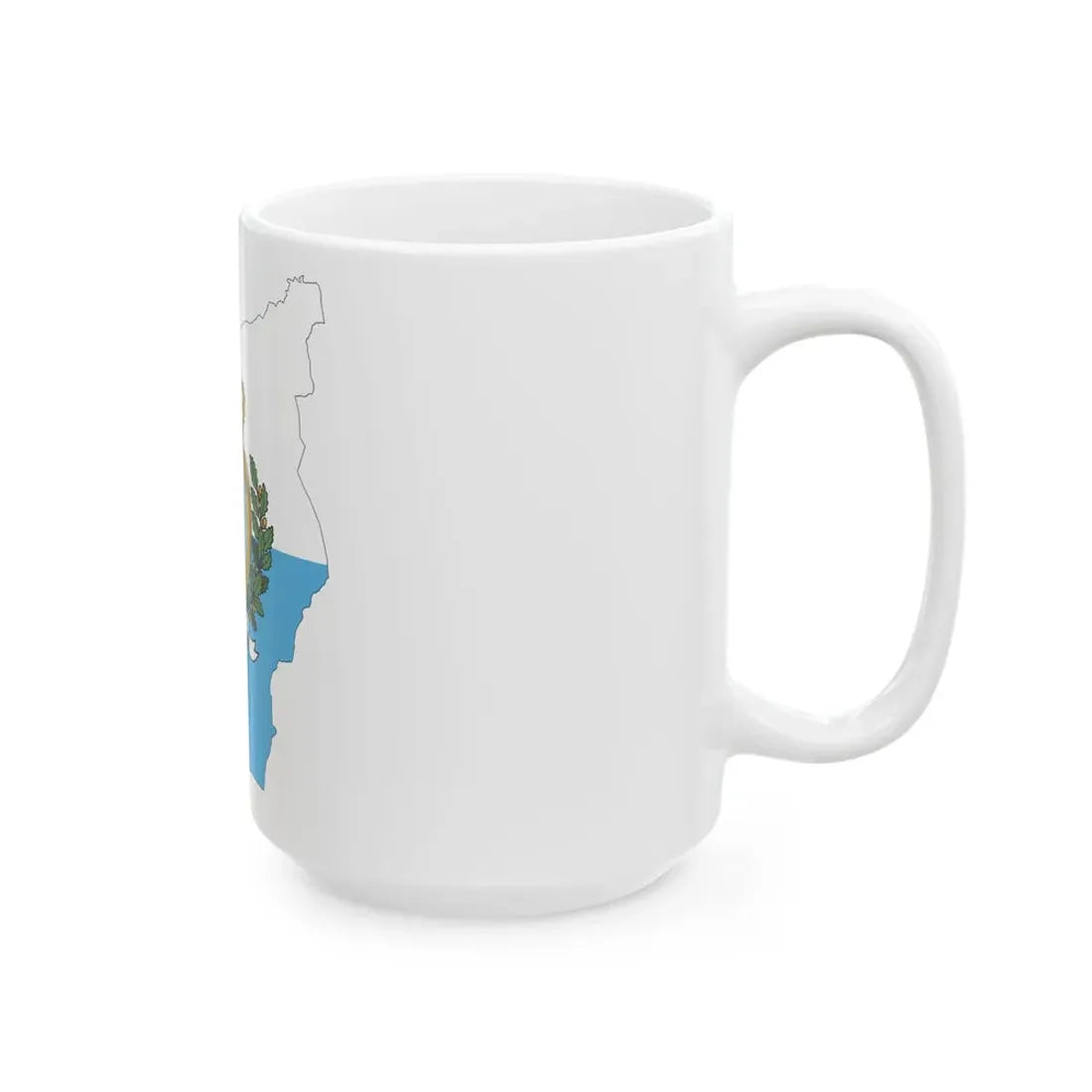 San Marino-Flagmap (San Marino) White Coffee Mug - Go Mug Yourself