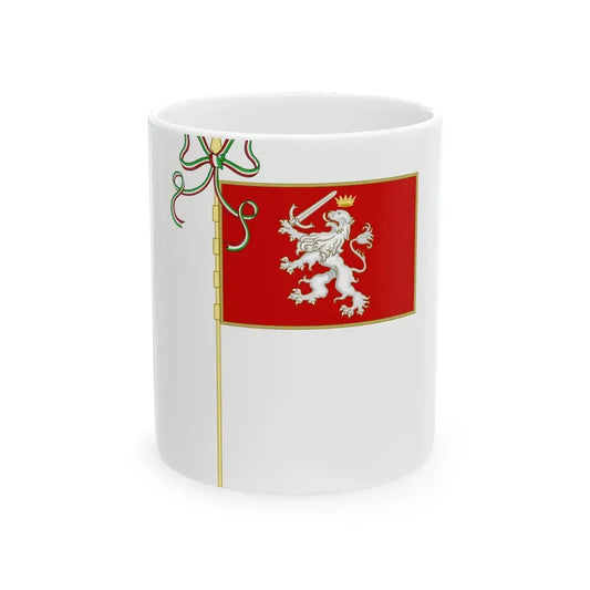 San Miniato-Bandiera Completa (Italy) White Coffee Mug 11oz - Go Mug Yourself