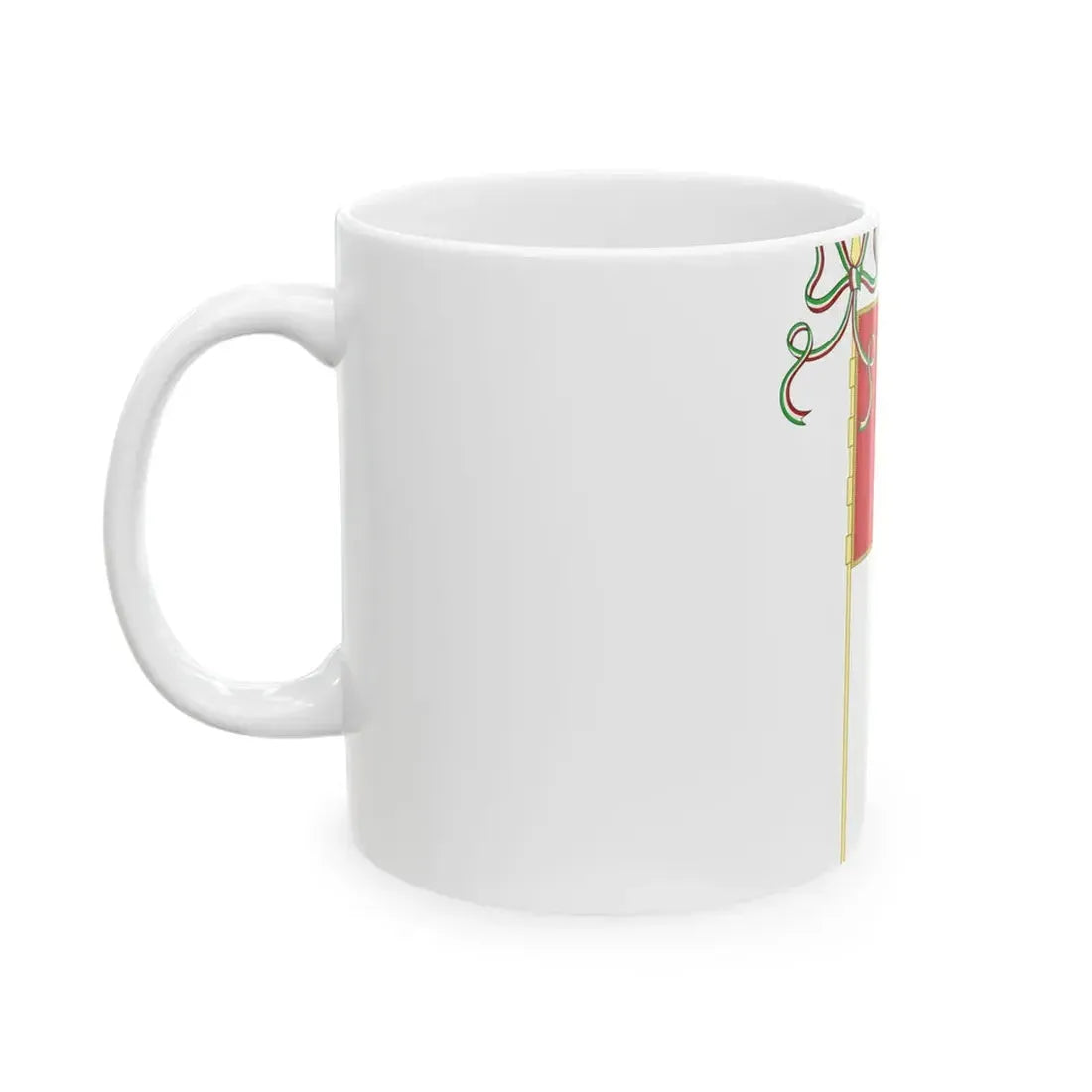 San Miniato-Bandiera Completa (Italy) White Coffee Mug - Go Mug Yourself