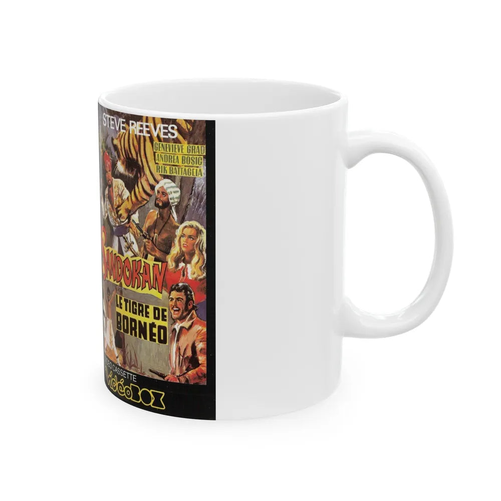 SANDOKAN LE TIGRE DE BORNEO (VHS COVER) - White Coffee Mug-Go Mug Yourself