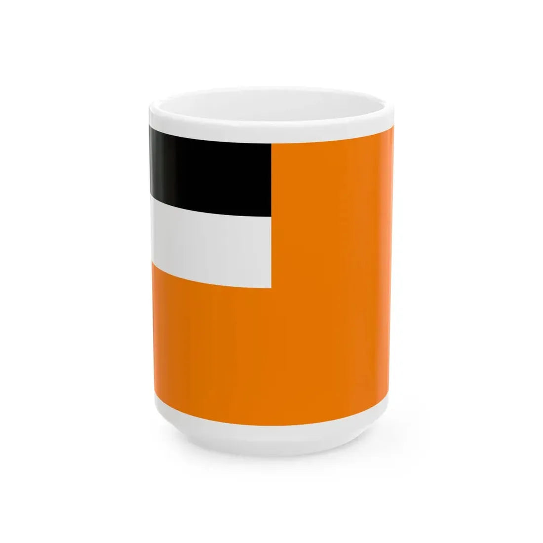 Sandur flag (India) White Coffee Mug 15oz - Go Mug Yourself