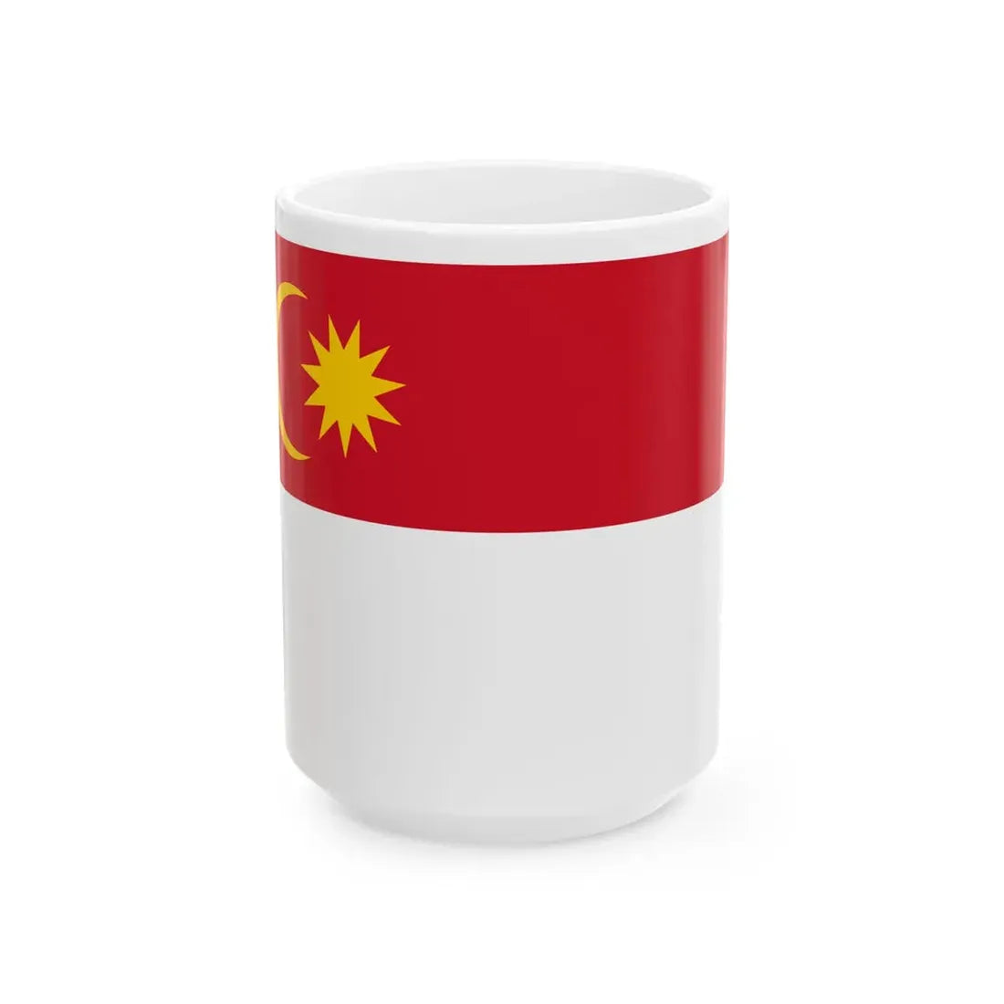 Sang Saka Malaya Crescent Star 12 var (Malaysia) White Coffee Mug 15oz - Go Mug Yourself