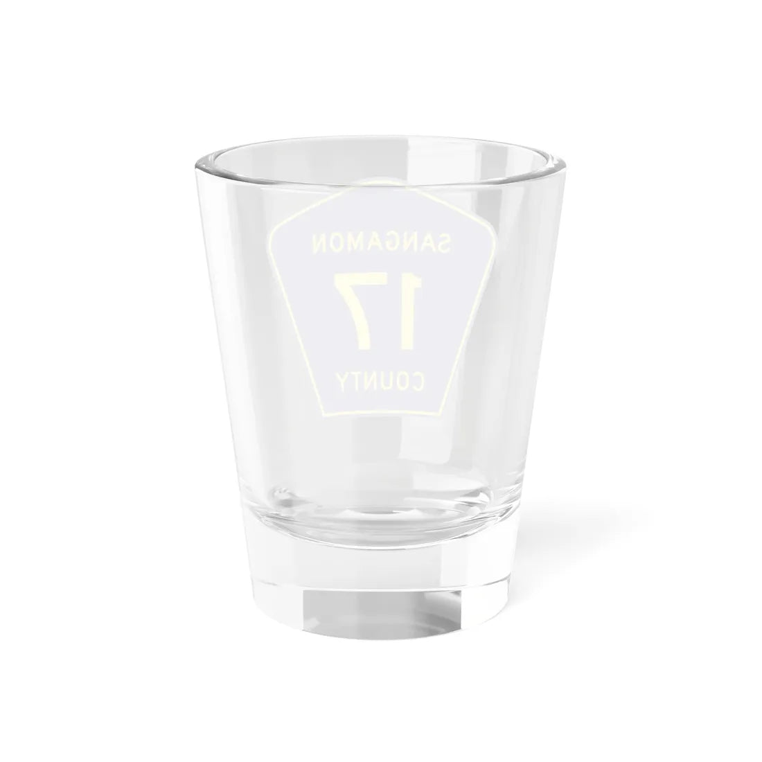 Sangamon County 17 (Illinois) (Road Sign) Shot Glass 1.5oz - Go Mug Yourself