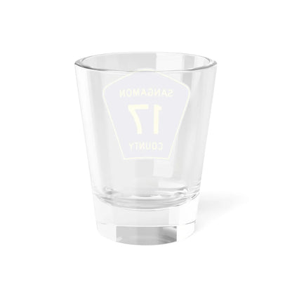 Sangamon County 17 (Illinois) (Road Sign) Shot Glass 1.5oz - Go Mug Yourself