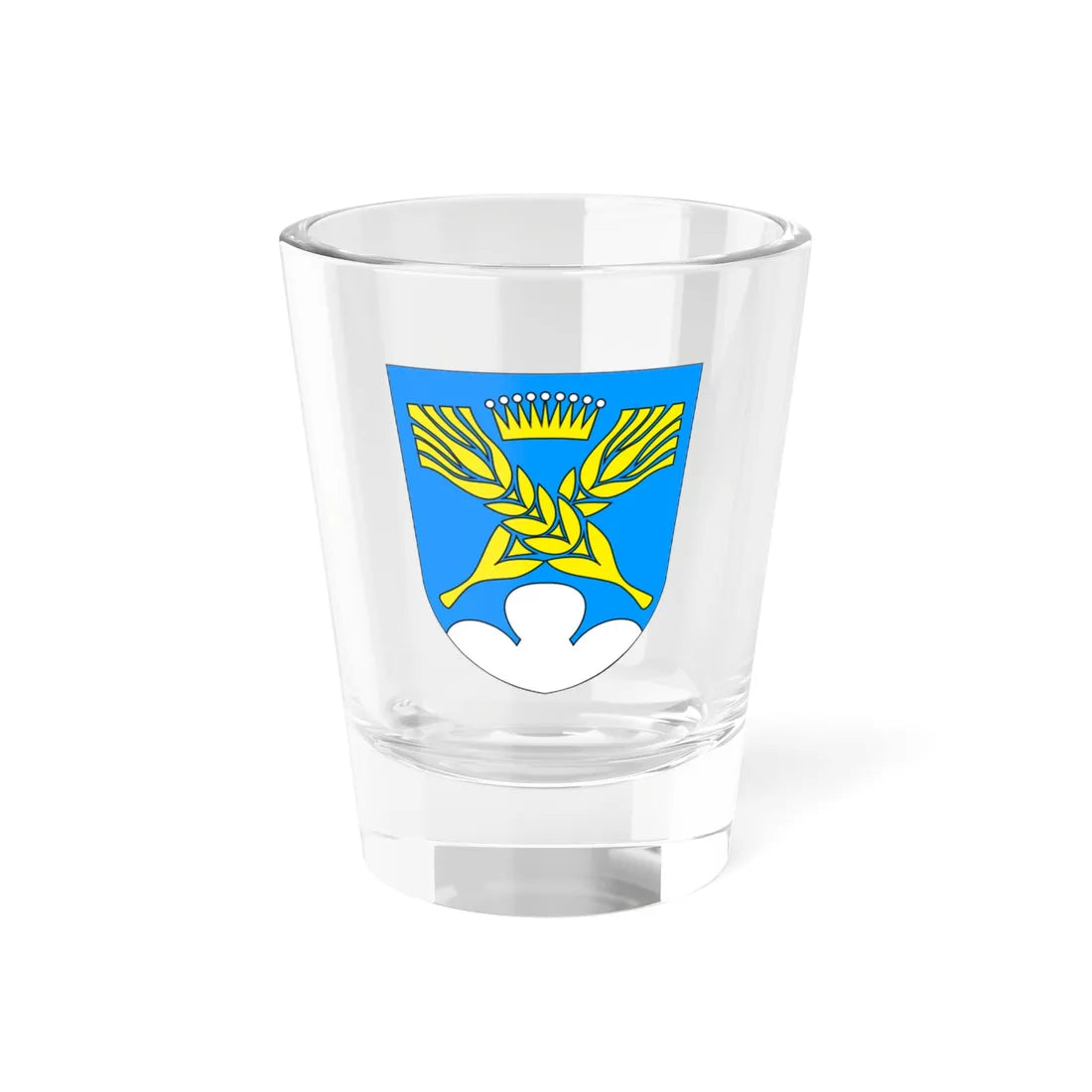 Sangaste valla vapp SVG (Estonia) (Coat of Arms) Shot Glass 1.5oz 1.5oz - Go Mug Yourself