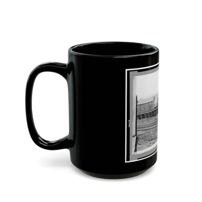 Sanitary Commission Barge At The Docks, City Point, Virginia (U.S. Civil War) Black Coffee Mug-Go Mug Yourself