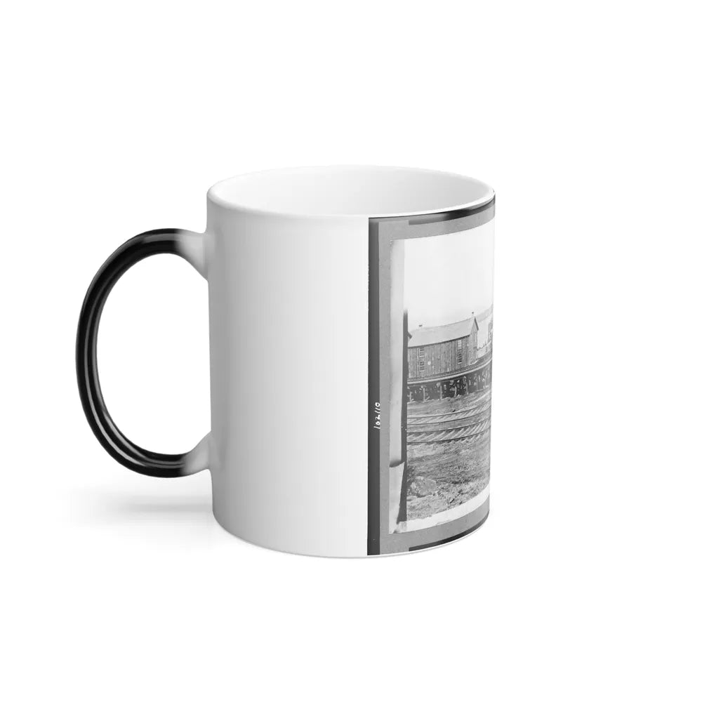 Sanitary Commission Barge at the Docks, City Point, Virginia (U.S. Civil War) Color Changing Coffee Mug 11oz-Go Mug Yourself