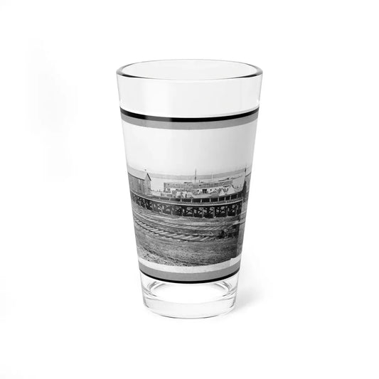 Sanitary Commission Barge At The Docks, City Point, Virginia (U.S. Civil War) Pint Glass 16oz 16oz - Go Mug Yourself